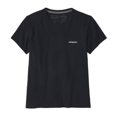 Patagonia W's P-6 Logo Responsibili-Tee - Recycled Cotton & Recycled Polyester Black Shirt