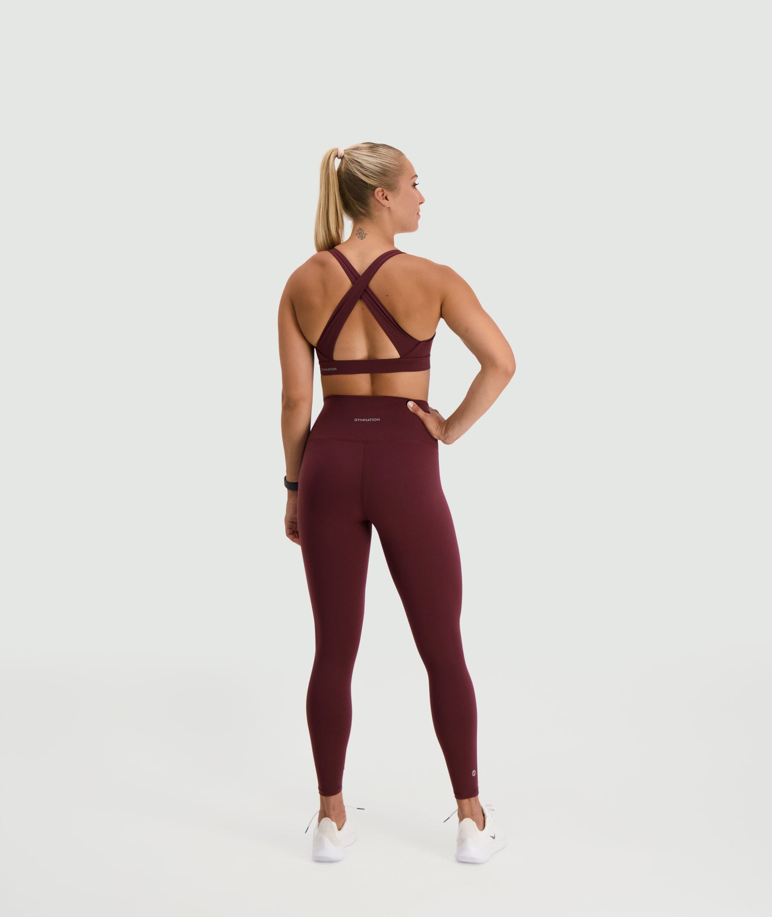 Gymnation W's Performance Boost Sports Bra - Bluesign®-certified production, Polyamide & Elastane Wine Red Underwear