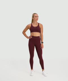 Gymnation W's Performance Boost Sports Bra - Bluesign®-certified production, Polyamide & Elastane Wine Red Underwear