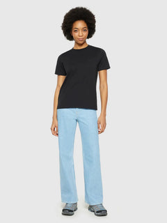 KnowledgeCotton Apparel W's Pima T-Shirt Black Shirt