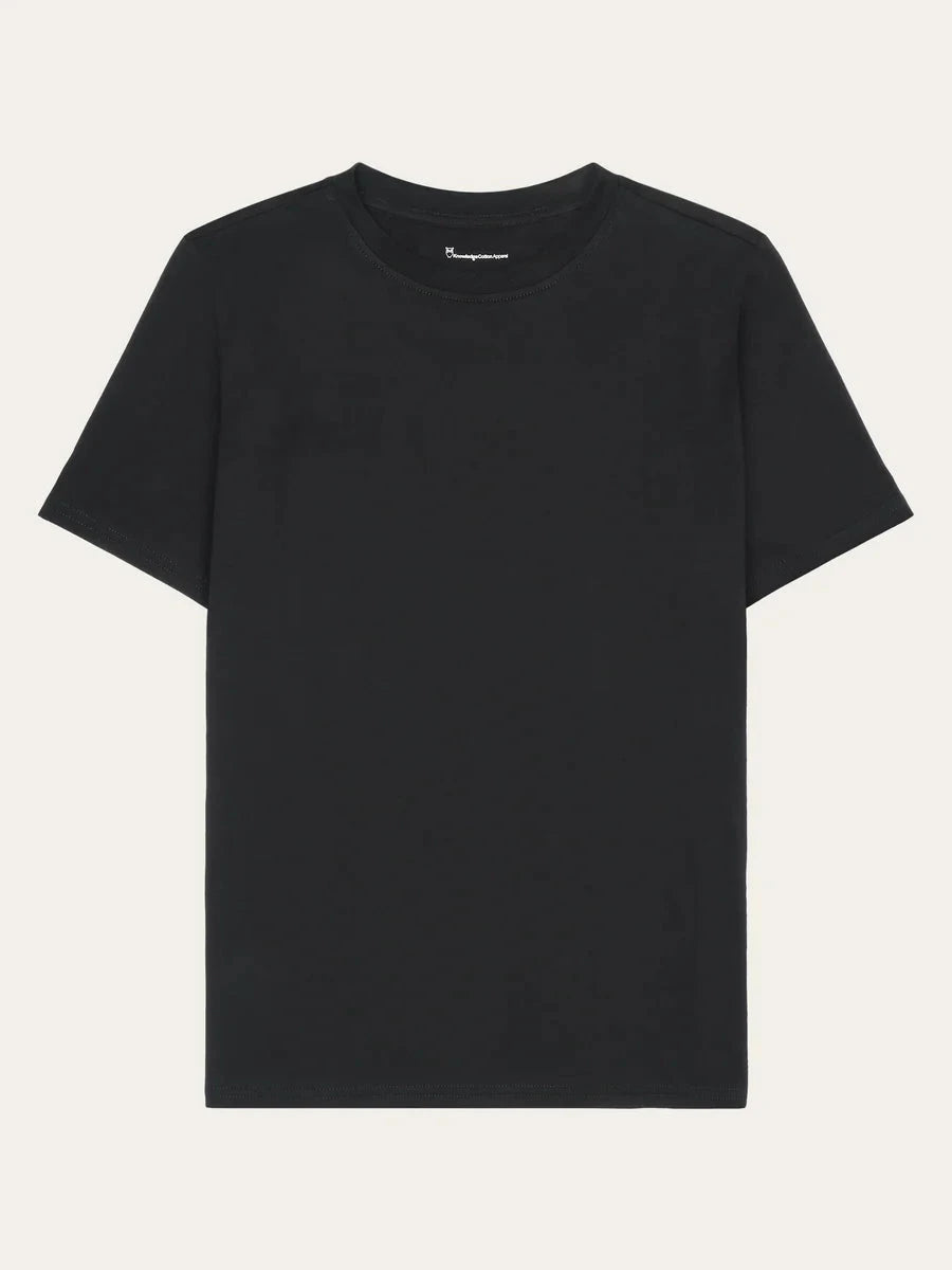 KnowledgeCotton Apparel W's Pima T-Shirt Black Shirt