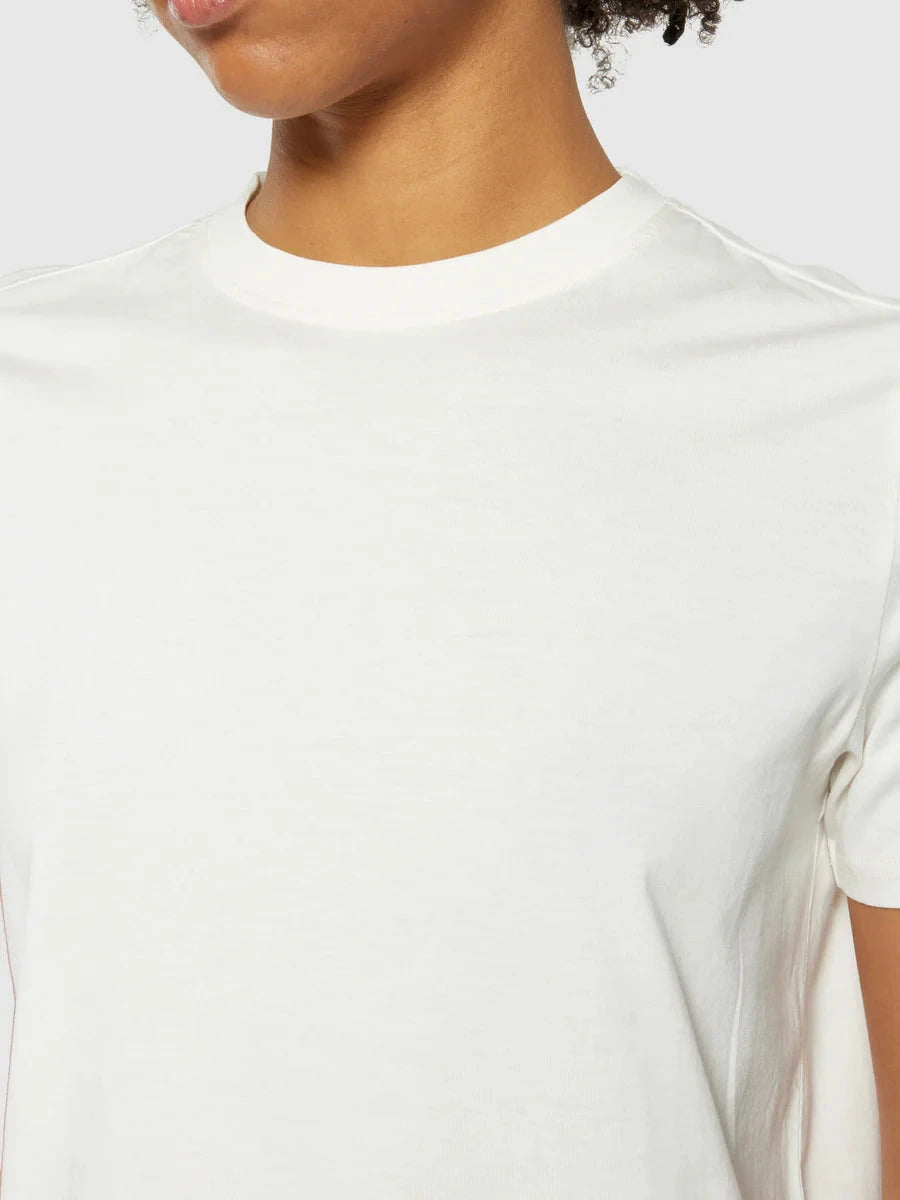 KnowledgeCotton Apparel W's Pima T-Shirt White Shirt