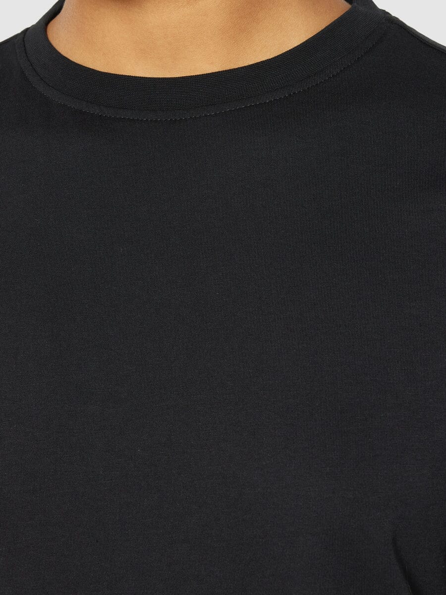 KnowledgeCotton Apparel W's Pima T-Shirt Black Shirt