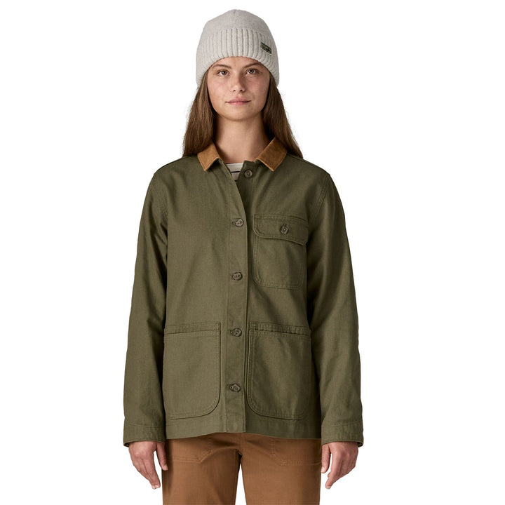 W's Point Reyes Canvas Coat Jacket Patagonia Basin Green S
