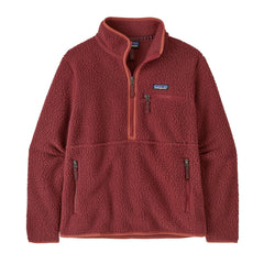 Patagonia W's Retro Pile Fleece Marsupial - Recycled Polyester Sequoia Red Shirt