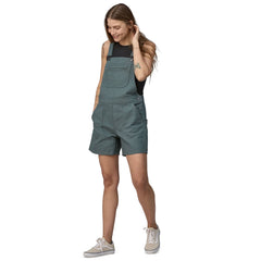 Patagonia W's Stand Up Overalls - 5" - Organic Cotton Nouveau Green M Onepieces