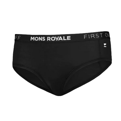 Mons Royale W's Sylvia Boyleg - Merino Wool Black Underwear