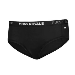 Mons Royale W's Sylvia Boyleg - Merino Wool Black Underwear