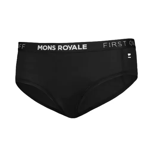 W's Sylvia Boyleg - Merino Wool Underwear Mons Royale Black S