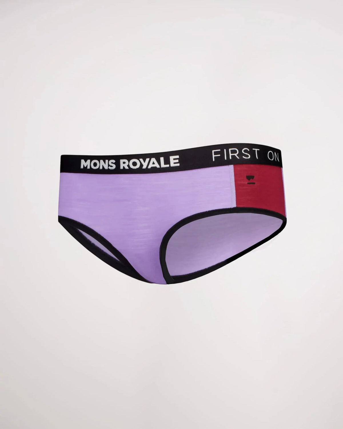 W's Sylvia Boyleg - Merino Wool Underwear Mons Royale Lupin/Cherry S