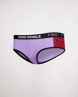 Mons Royale W's Sylvia Boyleg - Merino Wool Lupin Cherry Underwear