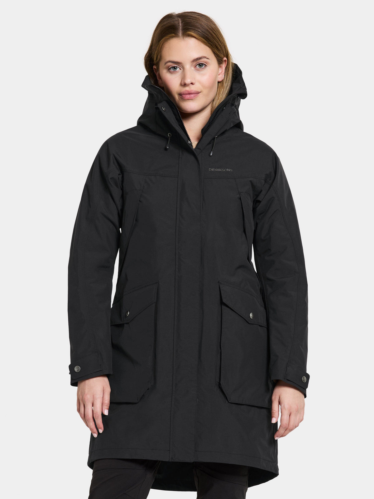 W's Thelma Parka - Recycled fibers & polyamide Jacket Didriksons Black 36