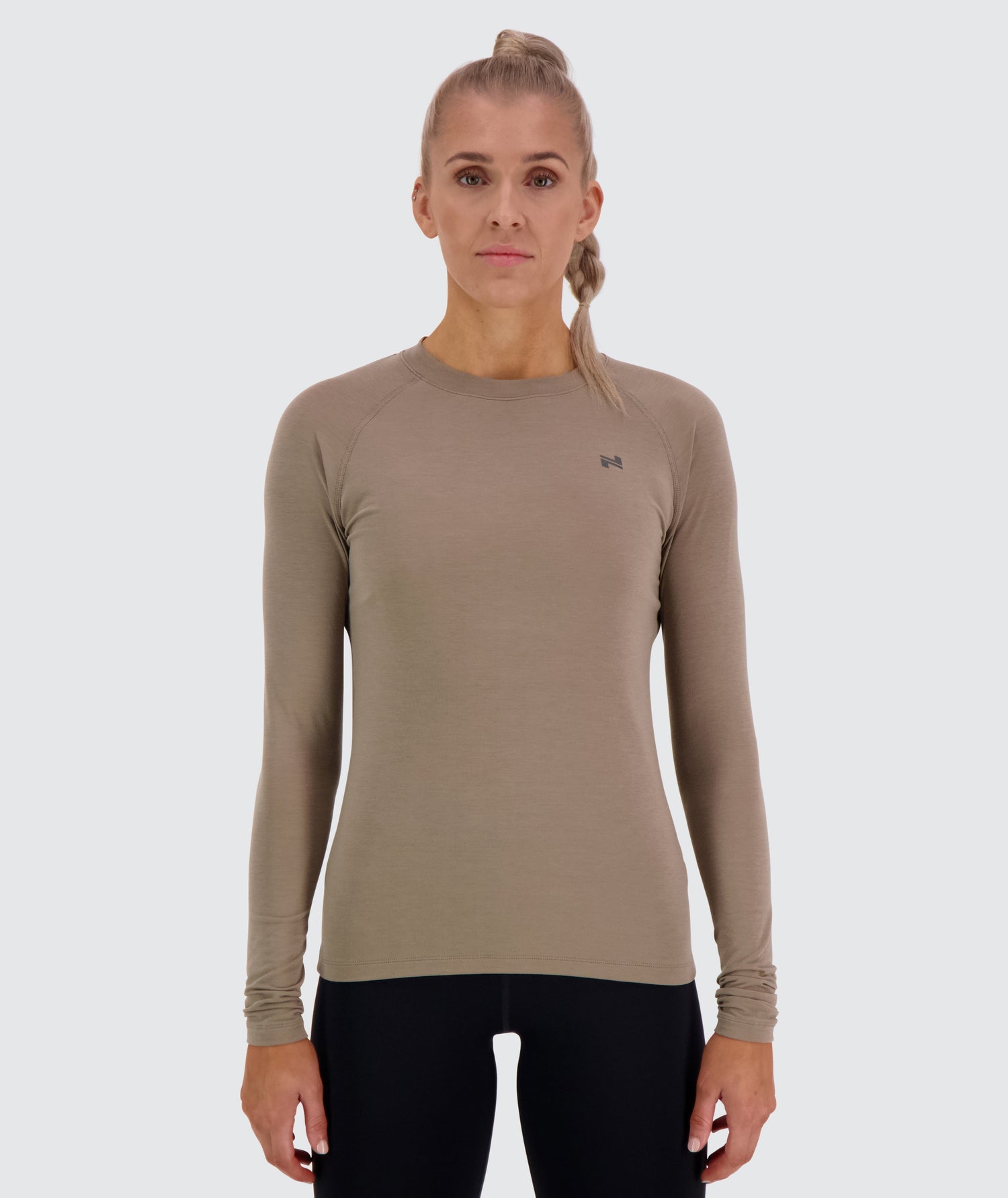 Gymnation W's Training Long-Sleeve - OEKO-TEX®-certified material, Tencel & PES Sand Shirt