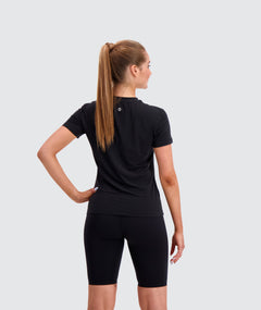 Gymnation W's Training Tee - OEKO-TEX®-certified material, Tencel & PES Black Shirt