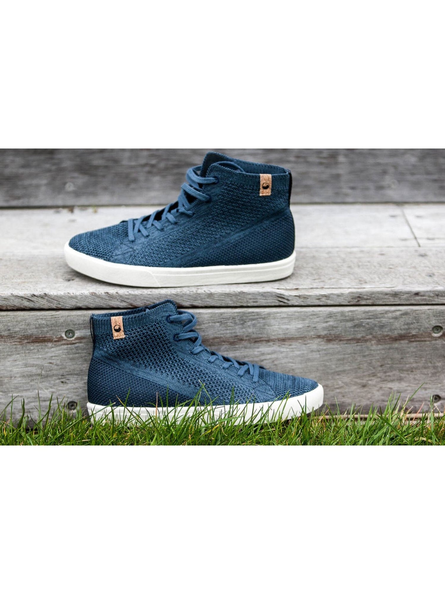 Saola W's Wanaka Knit Sneakers - Recycled PET and Bio-sourced materials Navy Shoes