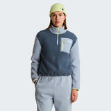 W’s Yumiori 1/4 Zip Fleece - Granite Grey-Frost Grey-Lemon Mist