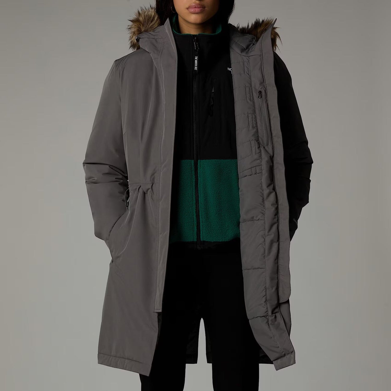 The North Face W's Zaneck Parka jacket - Recycled polyester Smoked Pearl Jacket