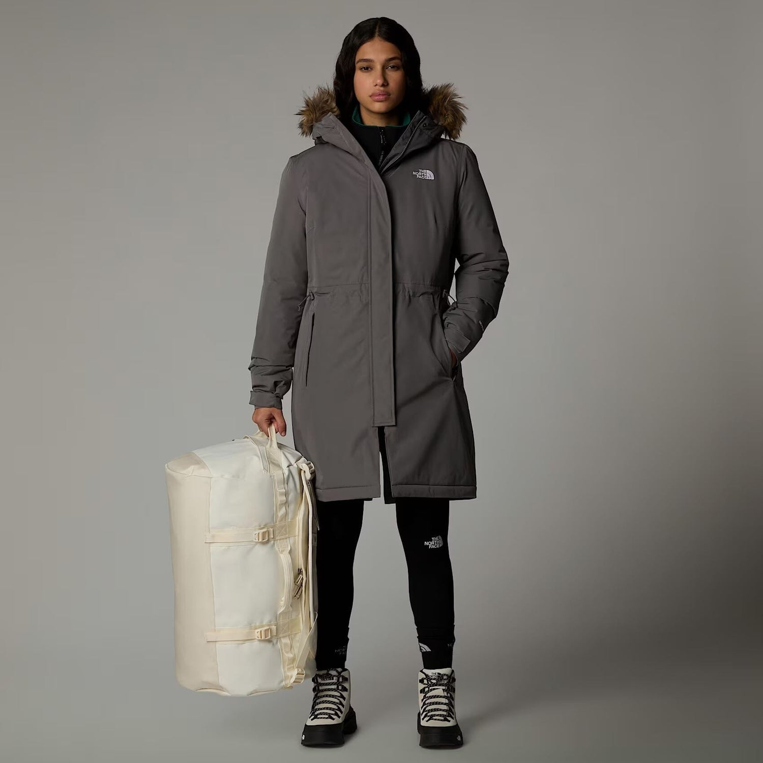 The North Face W's Zaneck Parka jacket - Recycled polyester Smoked Pearl Jacket