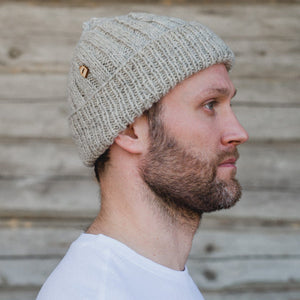 Myssyfarmi Ahti Beanie - Finnish Organic Wool Light Grey
