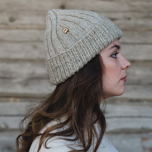 Myssyfarmi Ahti Beanie - Finnish Organic Wool Light Grey