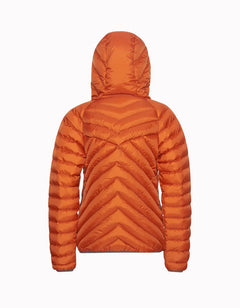 Varg Älgön Down Hood Anorak - Made From Recycled Polyester Rust Orange Jacket