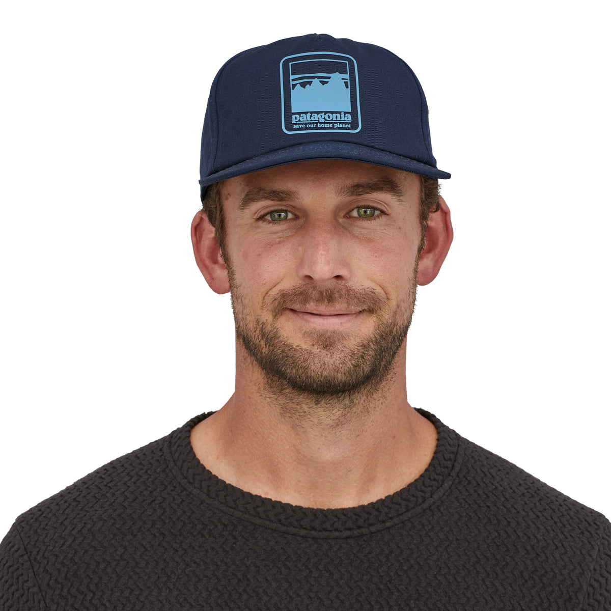 Patagonia Alpine Icon Funfarer Cap - Organic Cotton Fin Blue Headwear