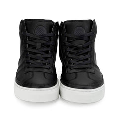 Komrads APL High Top Sneakers - Vegan Apple Leather Monoblack Shoes