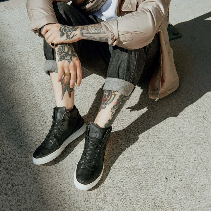 APL High Top Sneakers - Vegan Apple Leather Shoes Komrads