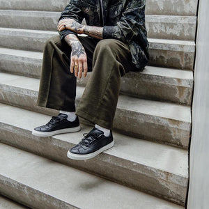 Komrads APL Low Sneaker - Vegan Apple Leather Monoblack