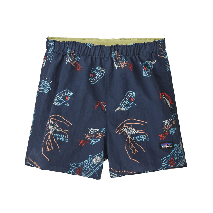 Kids Baggies Shorts - 100% recycled nylon Pants Patagonia Clean Currents: Tidepool Blue 6-12M