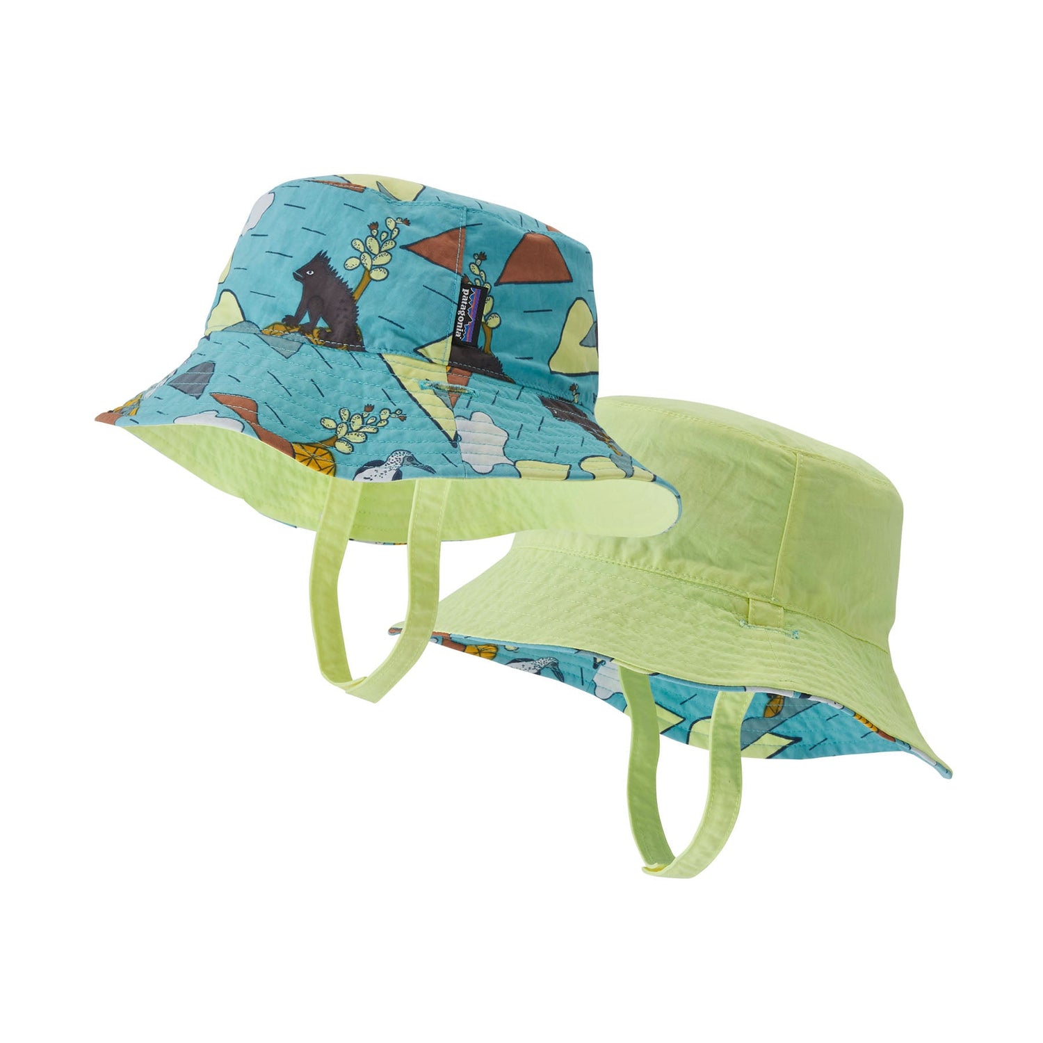 Patagonia - Kids Sun Bucket Hat - 100% recycled nylon - Weekendbee - sustainable sportswear