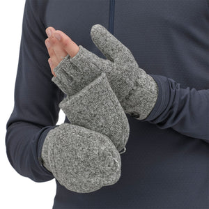 Patagonia Better Sweater Fleece Gloves - Recycled Polyester Birch White