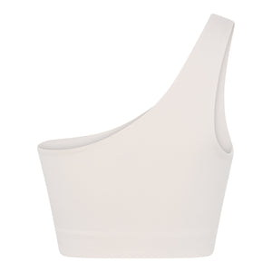 Girlfriend Collective Bianca One Shoulder Bra - Made from Recycled Plastic Bottles Cerulean