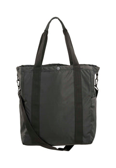 KnowledgeCotton Apparel Big Tote Pack with Shoulderstrap - Recycled Polyester Black Jet Bags