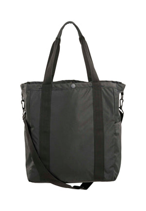 KnowledgeCotton Apparel Big Tote Pack with Shoulderstrap - Recycled Polyester Black Jet