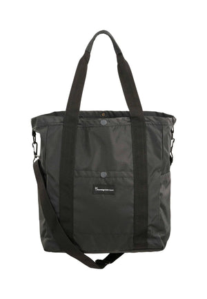 KnowledgeCotton Apparel Big Tote Pack with Shoulderstrap - Recycled Polyester Black Jet