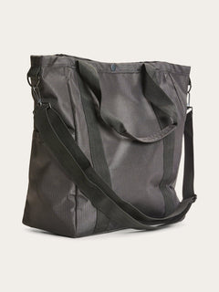 KnowledgeCotton Apparel Big Tote Pack with Shoulderstrap - Recycled Polyester Black Jet Bags