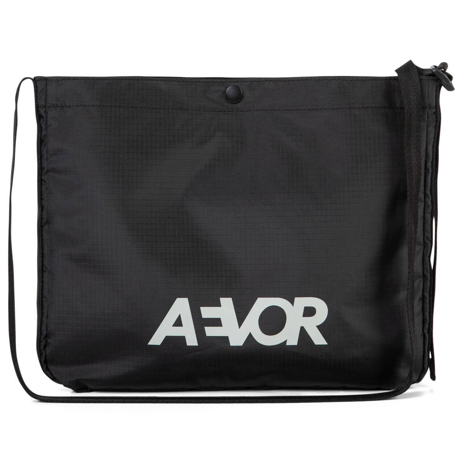 Aevor Bike Musette - Recycled Polyester Ripstop Black Bags