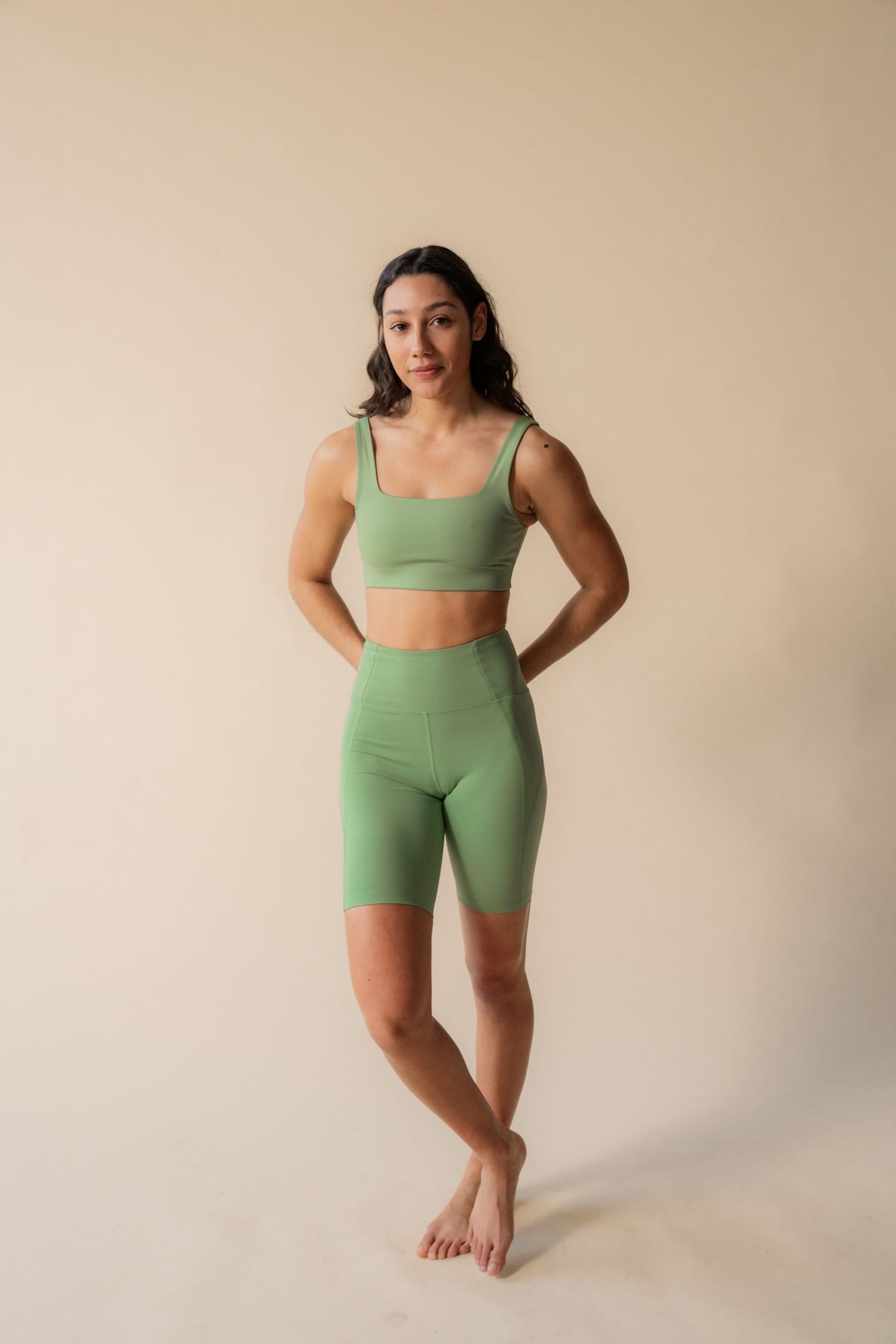 Girlfriend Collective Bike Shorts - Made from recycled plastic bottles Mantis XL Pants