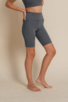 Girlfriend Collective Bike Shorts - Made from recycled plastic bottles Moon XS Pants