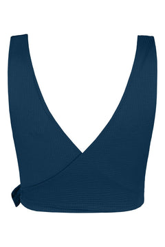 Lilja the Label - Blueberry Wrap Top - Recycled nylon - Weekendbee - sustainable sportswear