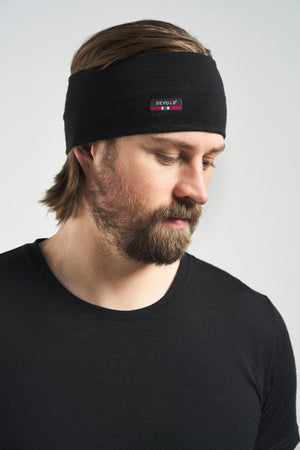 Devold Breeze Headband - 100% Merino Wool Ink