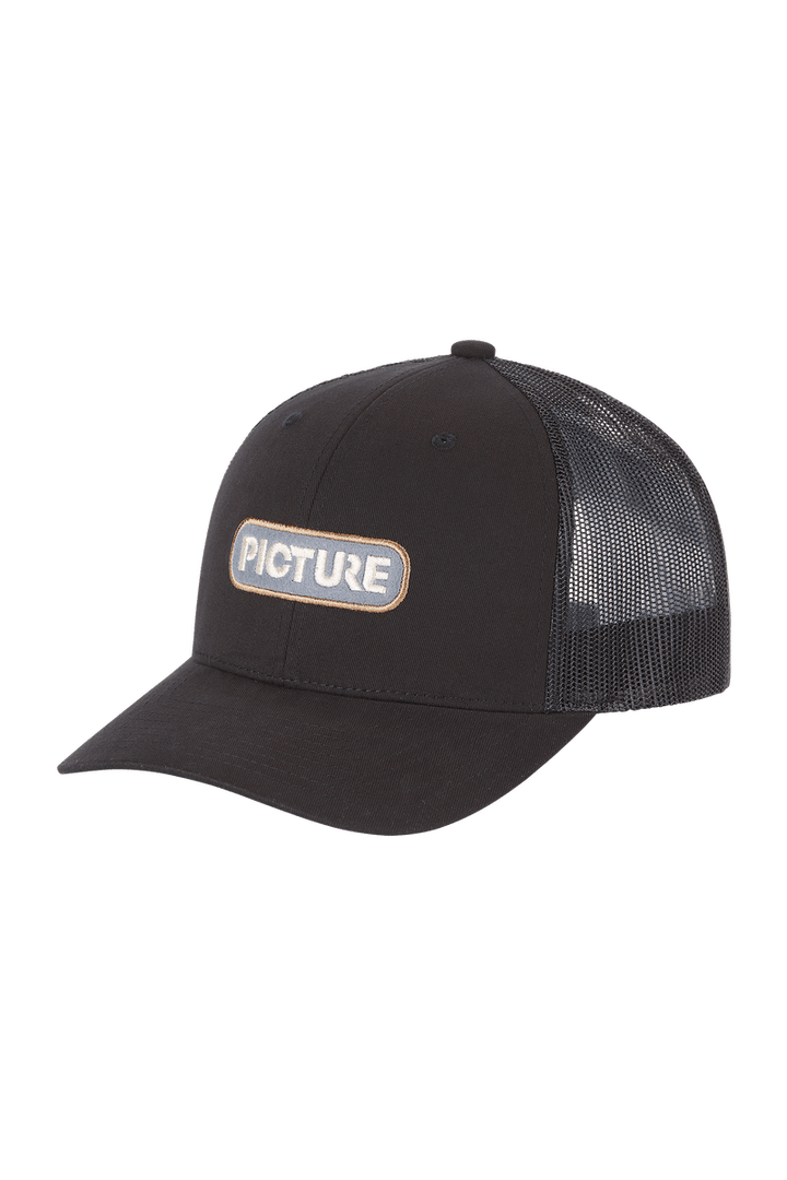Byam Trucker Cap - Organic Cotton Headwear Picture Organic Black