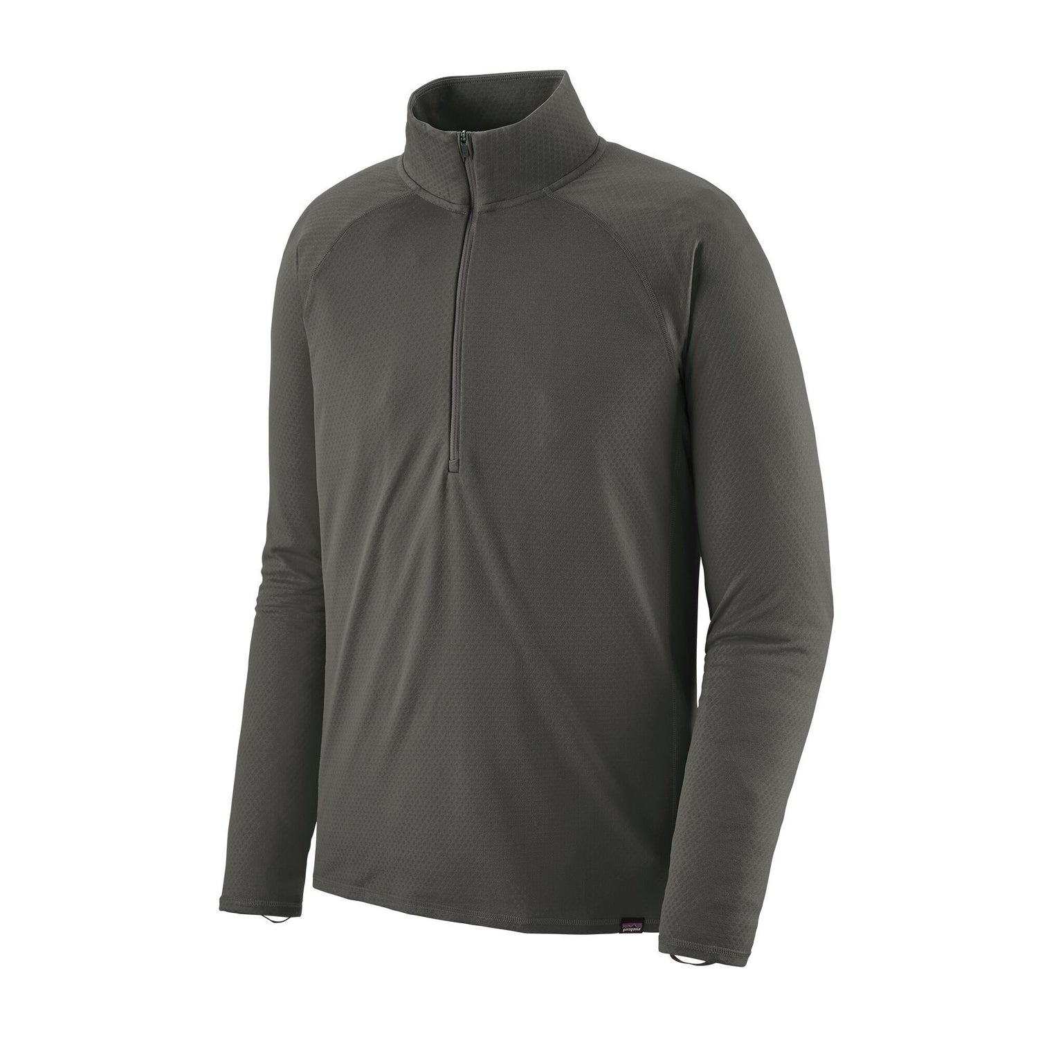 Patagonia Capilene Midweight Baselayer Zip-Neck - Recycled Polyester Forge Grey Shirt