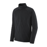 Patagonia Capilene Midweight Baselayer Zip-Neck - Recycled Polyester Black Shirt