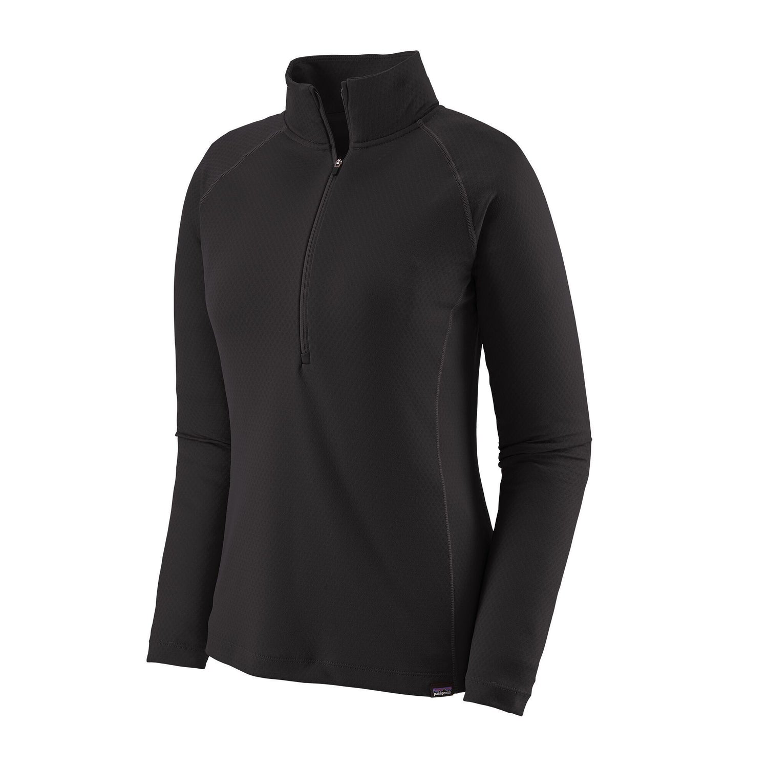 Patagonia Capilene Midweight Zip-Neck - Recycled Polyester Black Shirt