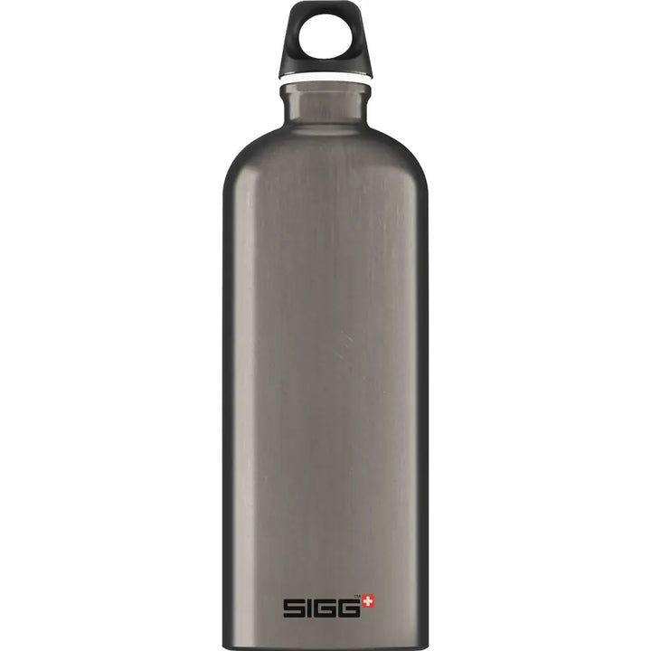 Classic SIGG Traveller Water Bottle - Aluminium Cutlery SIGG 1l Traveller Smoked Pearl