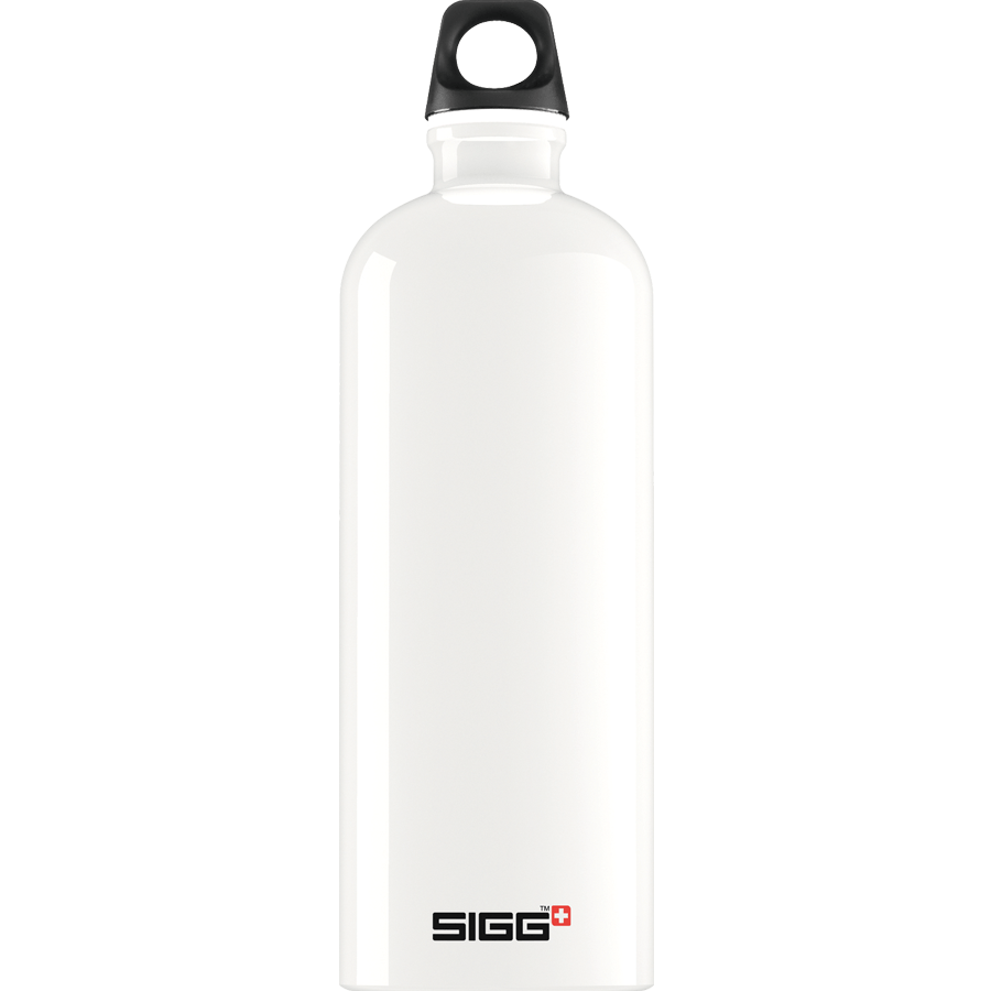 Foto-Trinkflasche aus Aluminium - weiß – Fotostudio Brinkmann