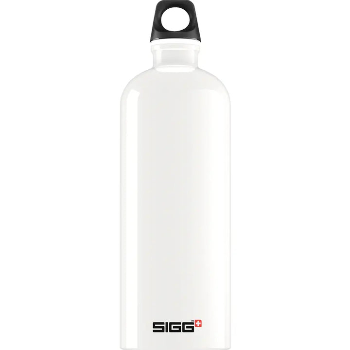 Classic SIGG Traveller Water Bottle - Aluminium Cutlery SIGG 1l White