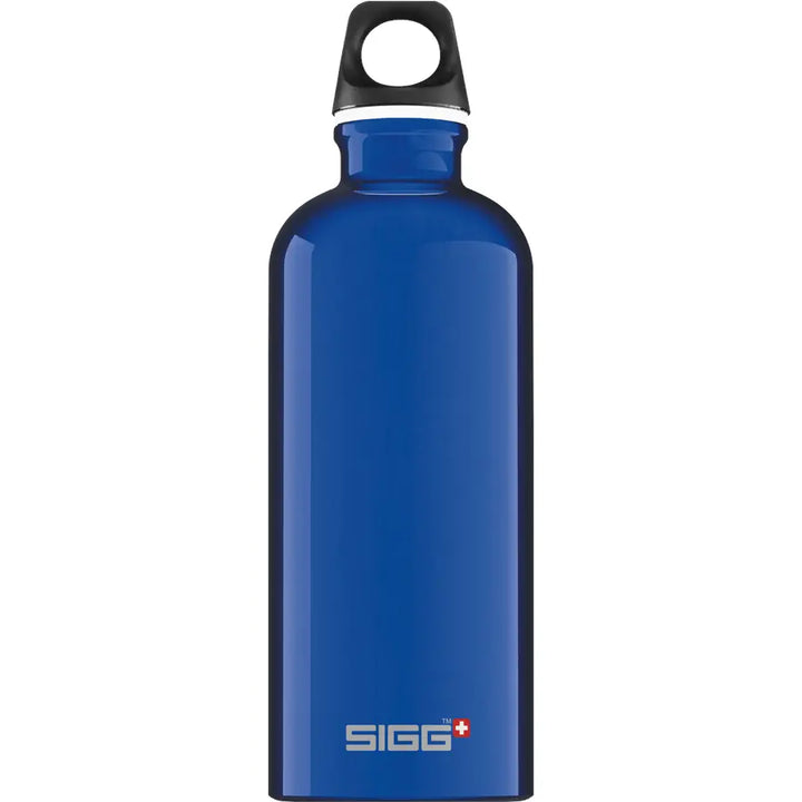 Classic SIGG Traveller Water Bottle - Aluminium Cutlery SIGG 0.6l Traveller Dark Blue